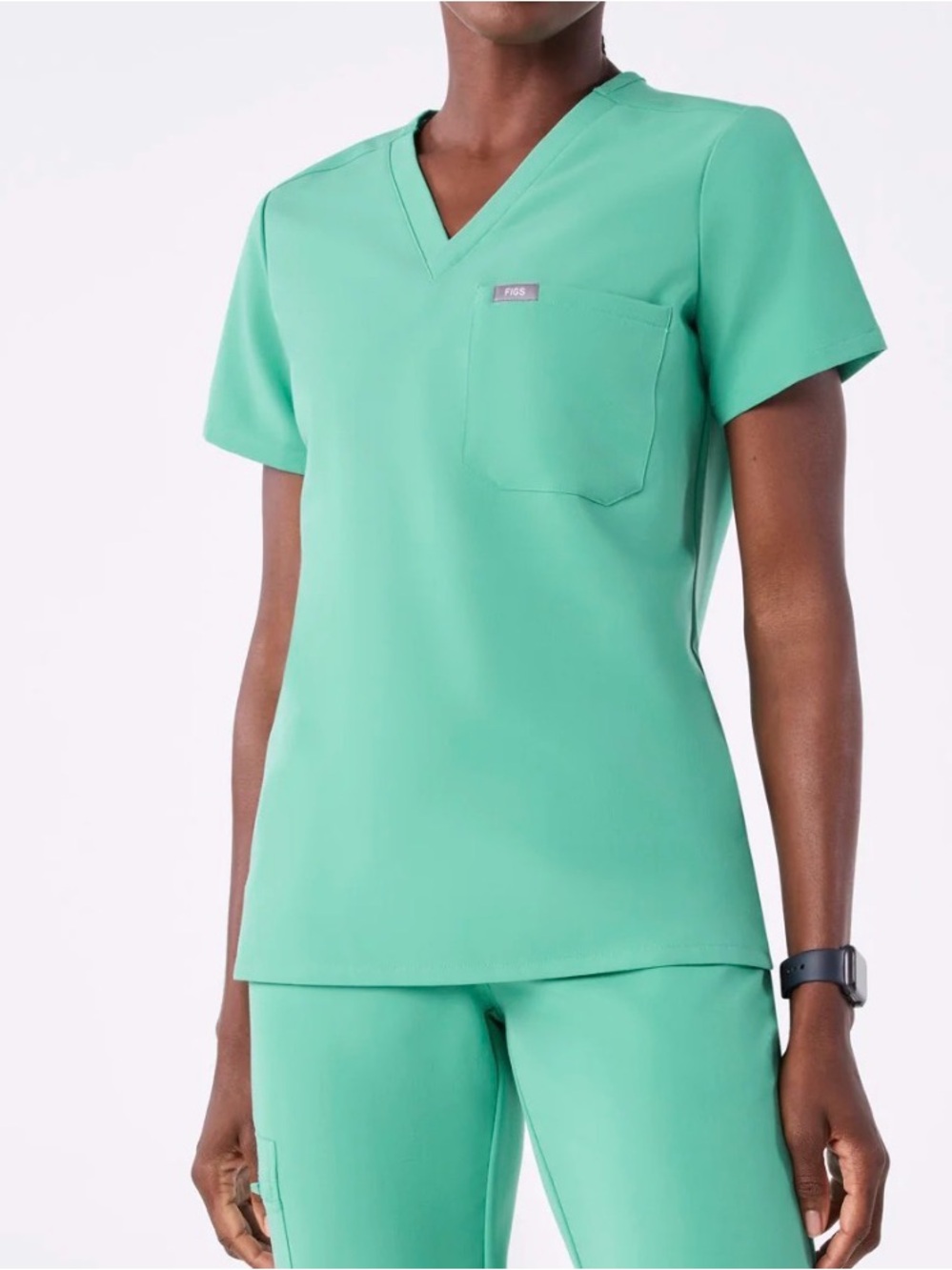 Figs Catarina One-Pocket Scrub Top Surgical Green Size Small